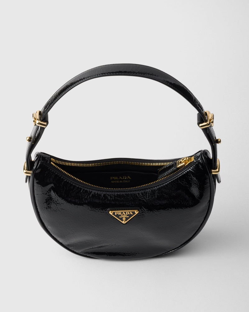 Prada Arqué naplak patent leather shoulder bag 5