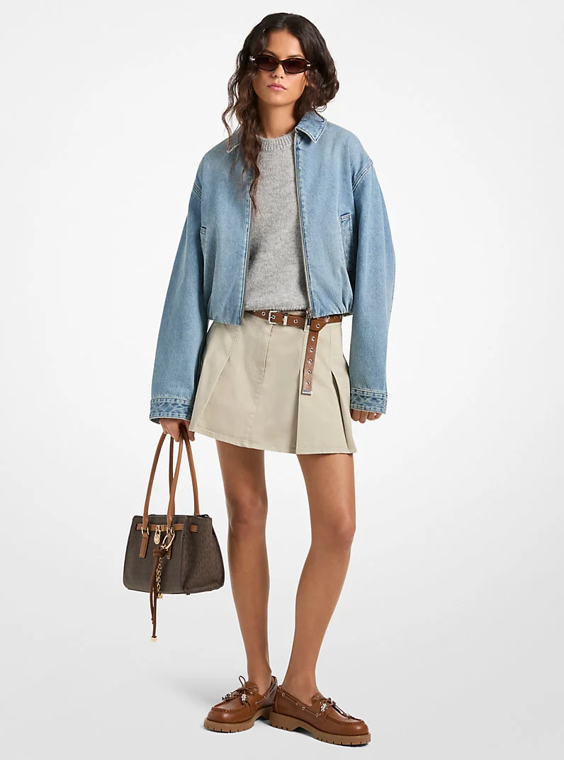 Denim Bomber Jacket - 1