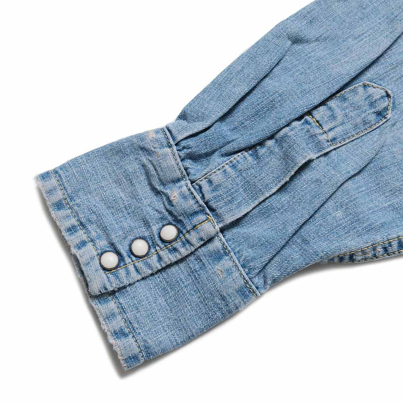 REMI RELIEF - 8.5oz DENIM WESTERN SHIRT - Sawtooth Flap Pockets - RN2048SDR 6