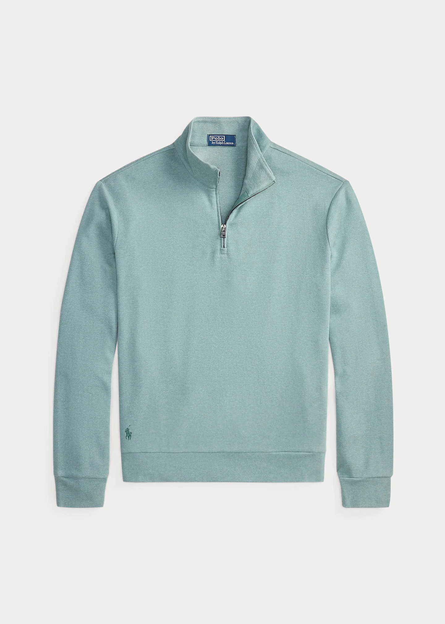 Textured Quarter-Zip Pullover - 1