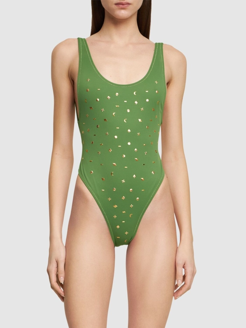 Reina Olga Pamela printed one piece swimsuit outlook