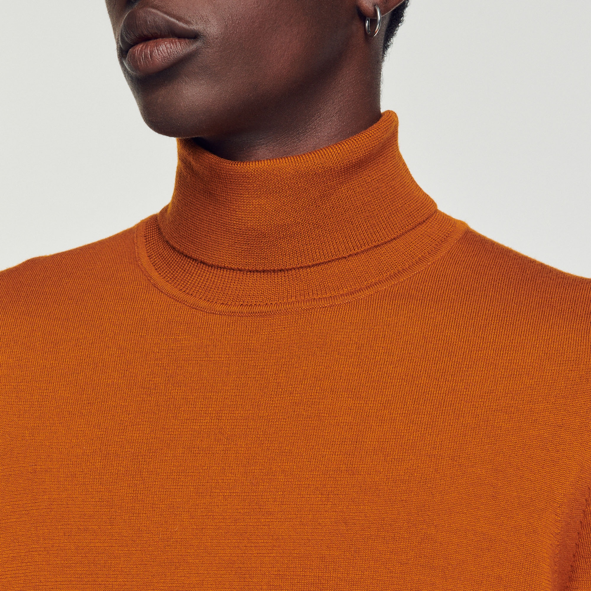 Roll neck wool sweater - 6