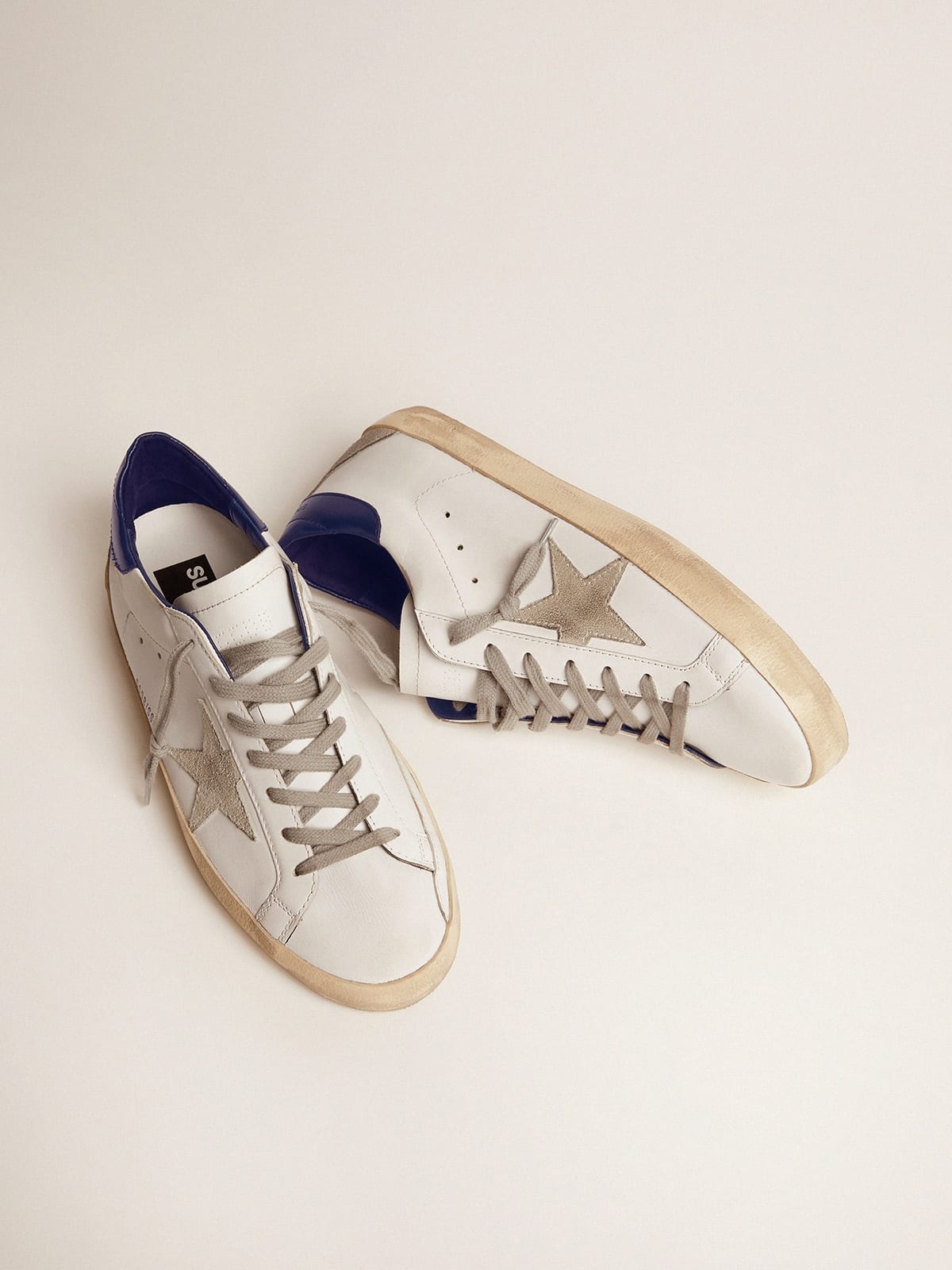 Men's Super-Star with suede star and blue heel tab - 2