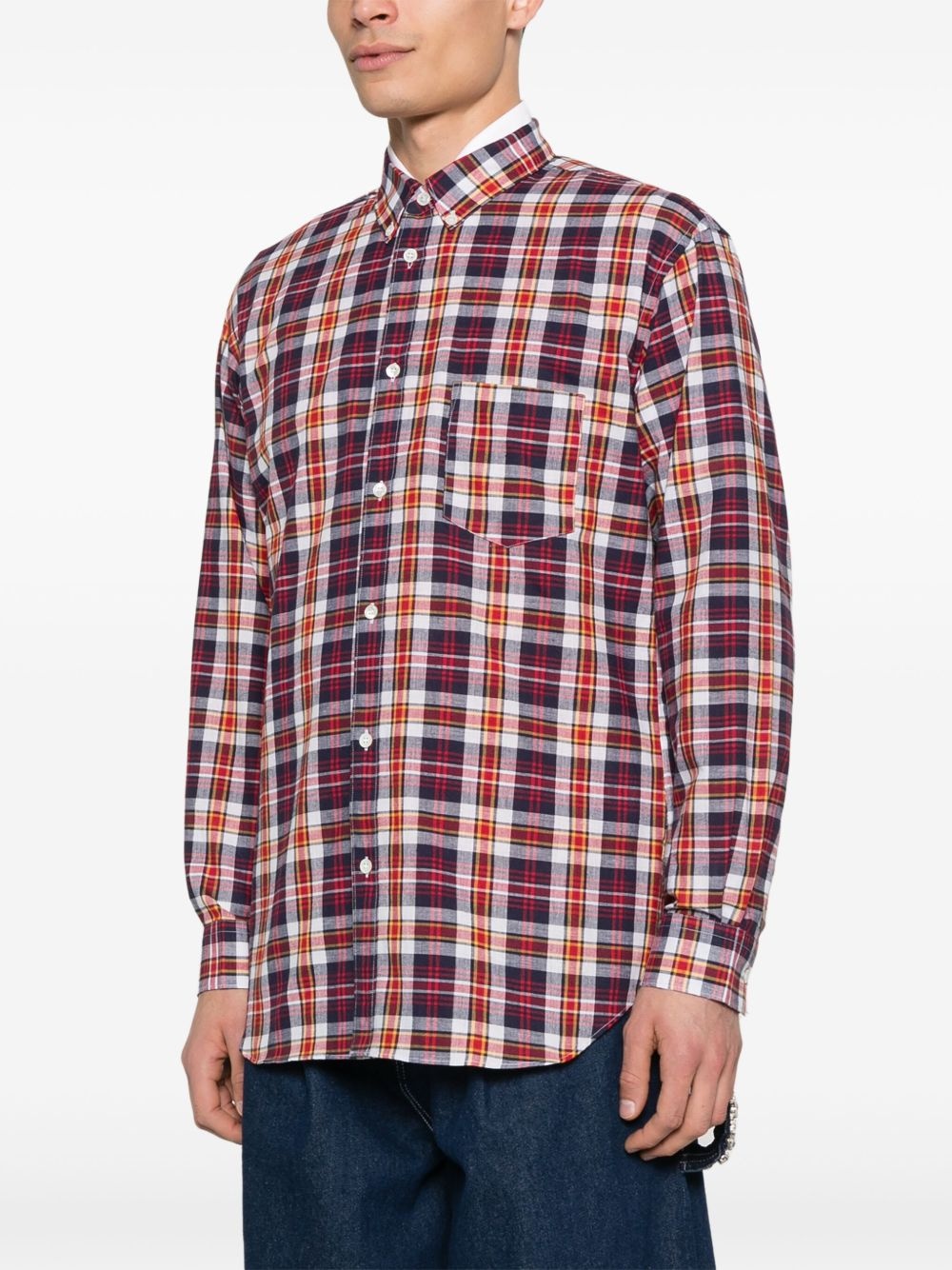 plaid-check shirt - 3
