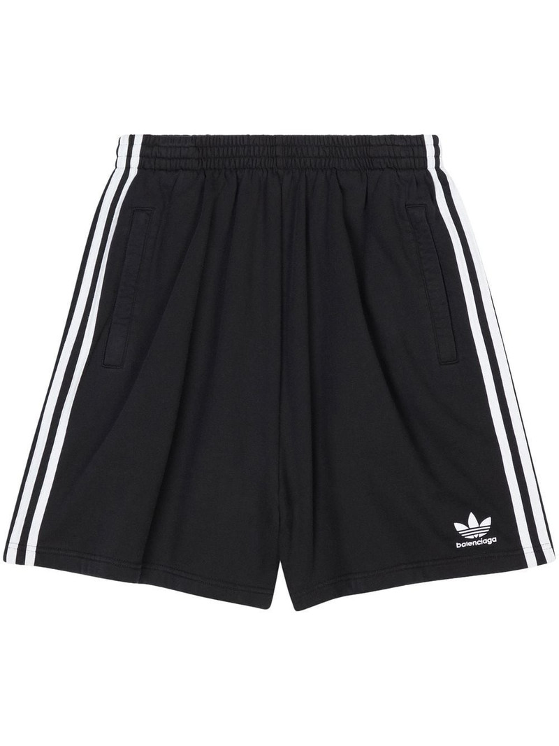 x adidas side-stripe track shorts - 1