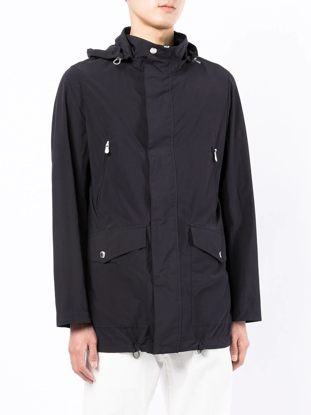 long-sleeve hooded rain jacket - 3