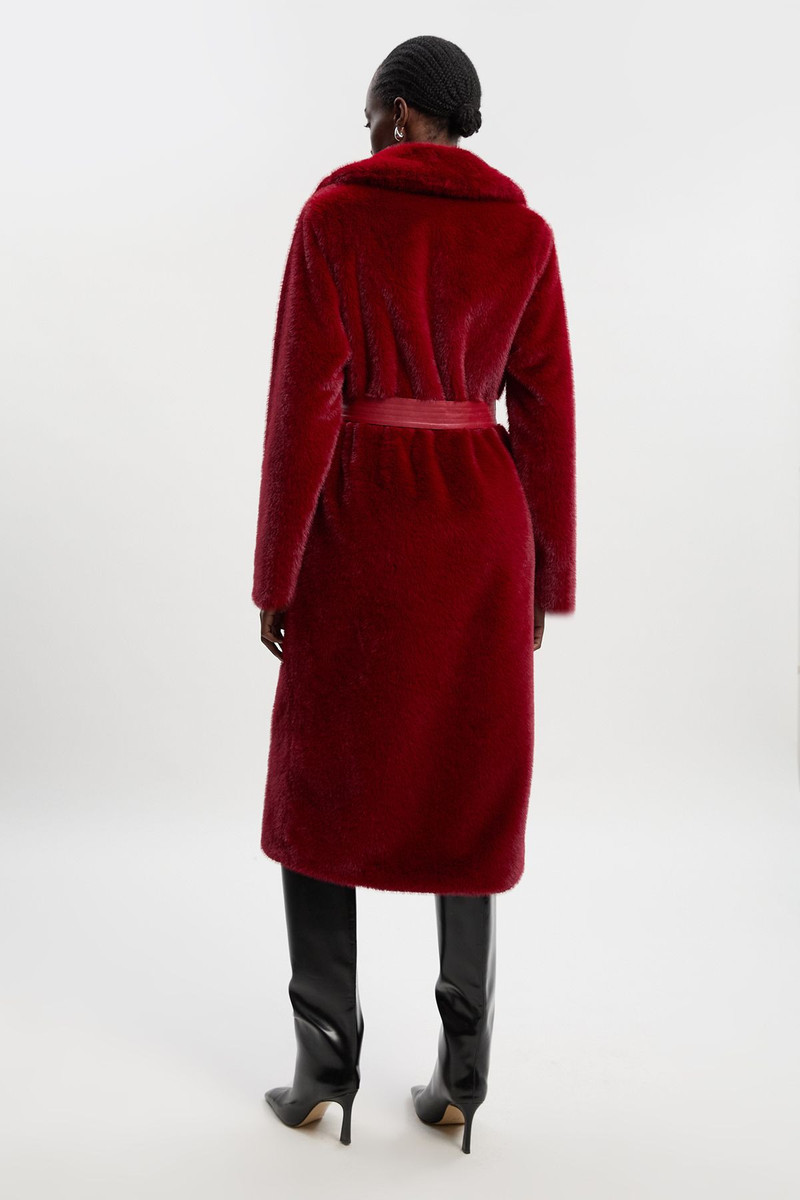 Faux Fur Longline Coat 5