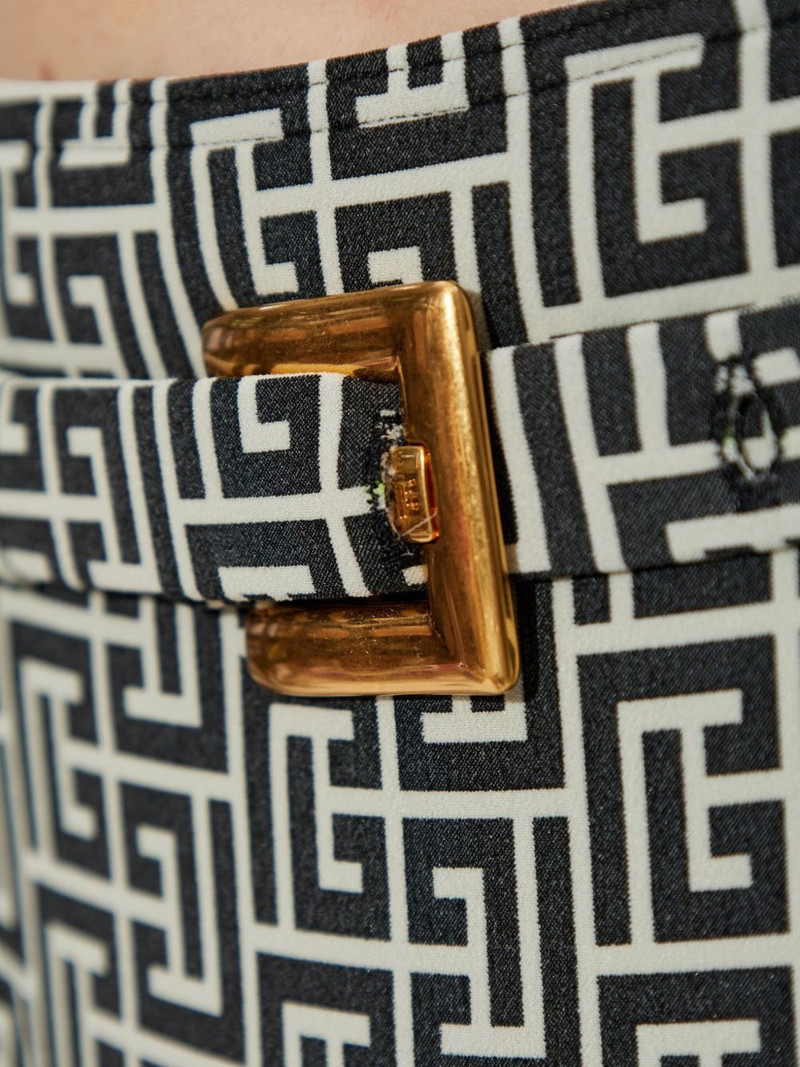 geometric-print belted bikini 4