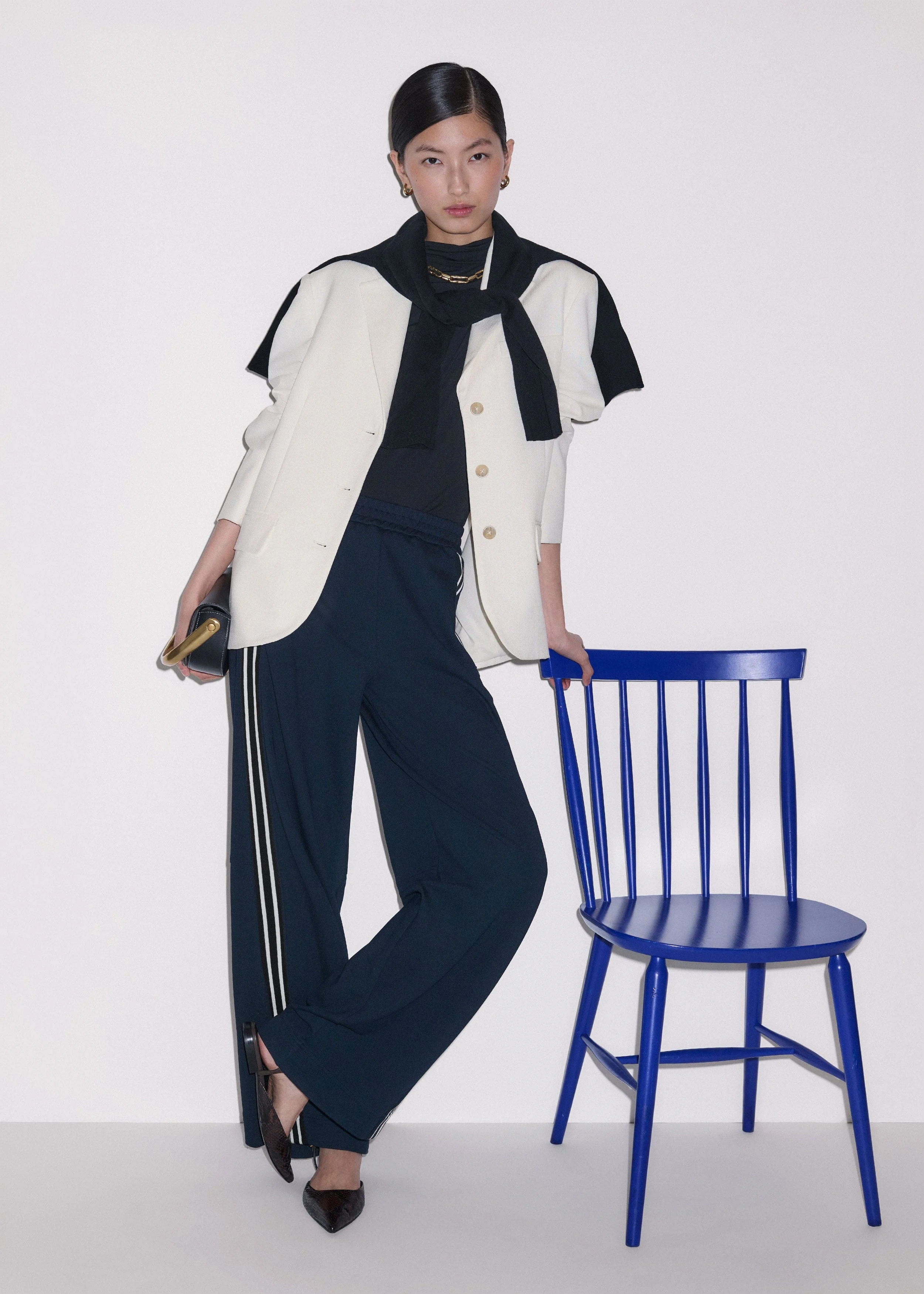 Side Stripe Barrel Pant - 1