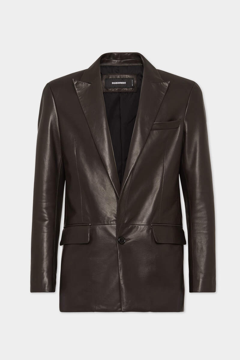 SEXY LEATHER PALM BEACH BLAZER - 1