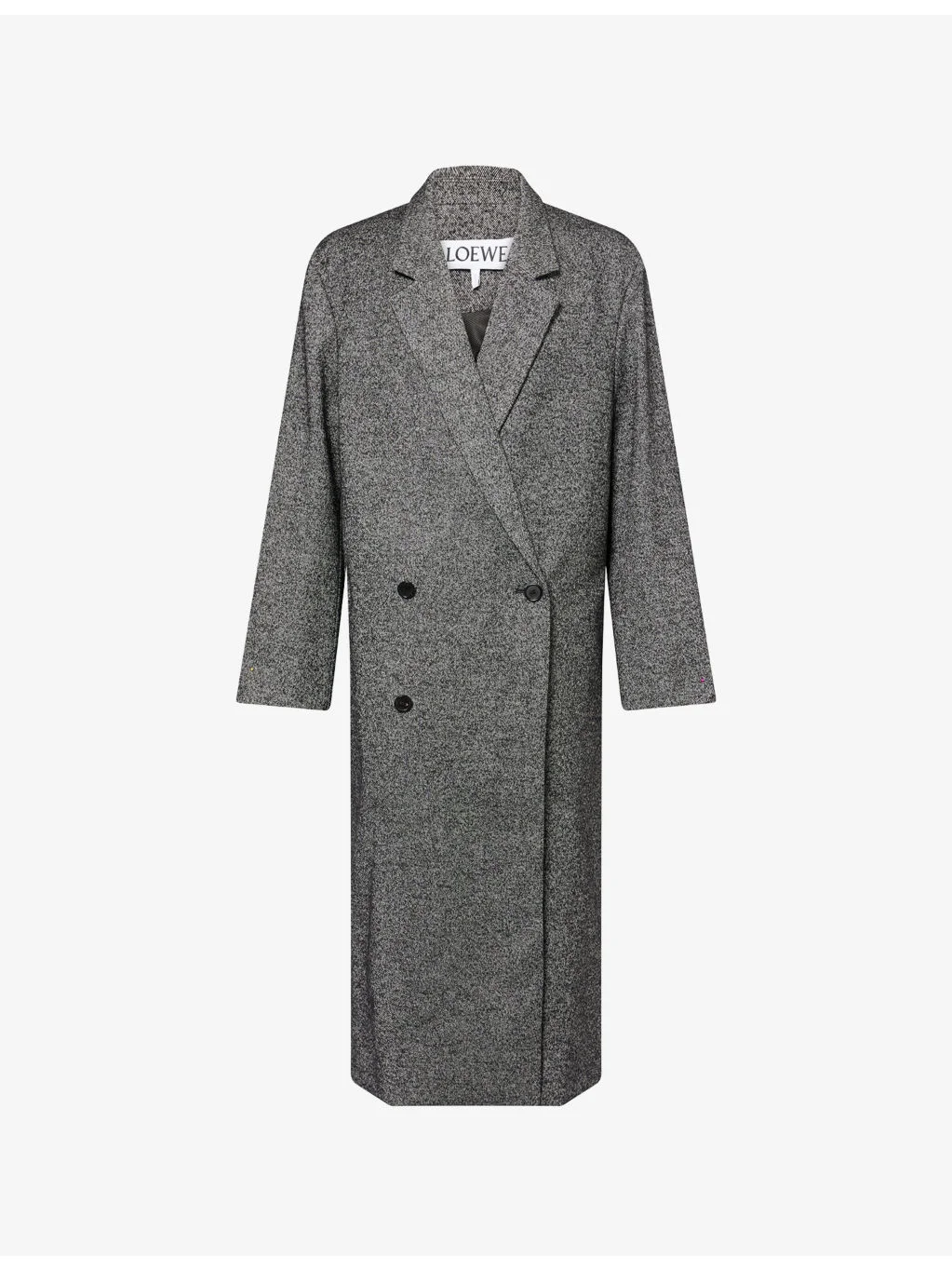 Checked Single-Breasted Cotton-Wool Blend Coat - 1