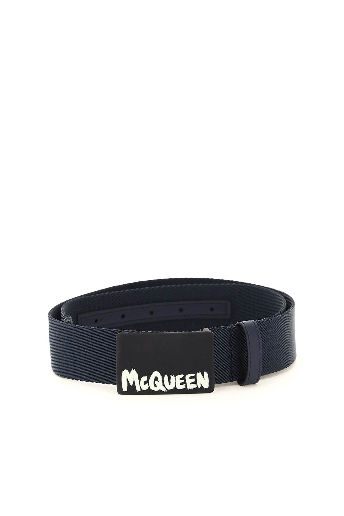 'MCQUEEN GRAFFITI' FABRIC BELT - 1