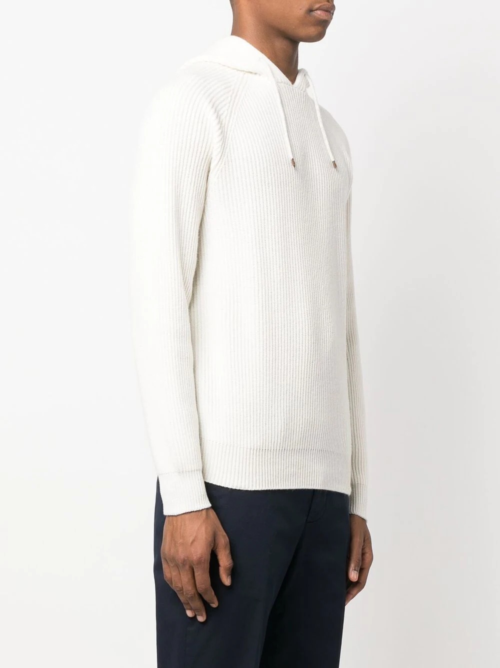 cashmere knitted hoodie - 3