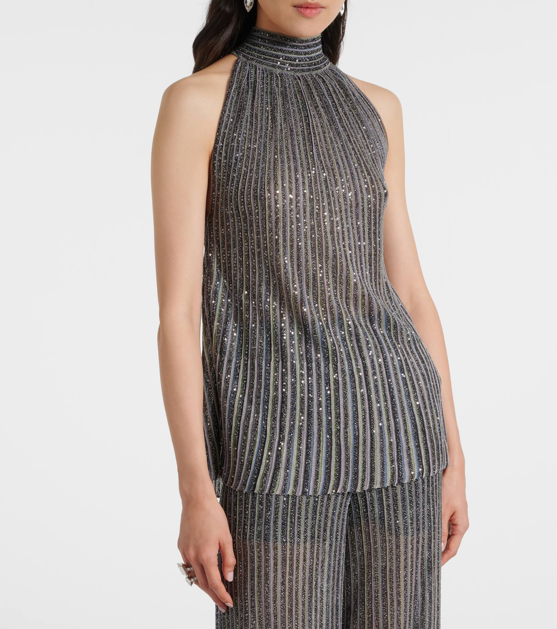 Sequined Lurex® tank top - 6
