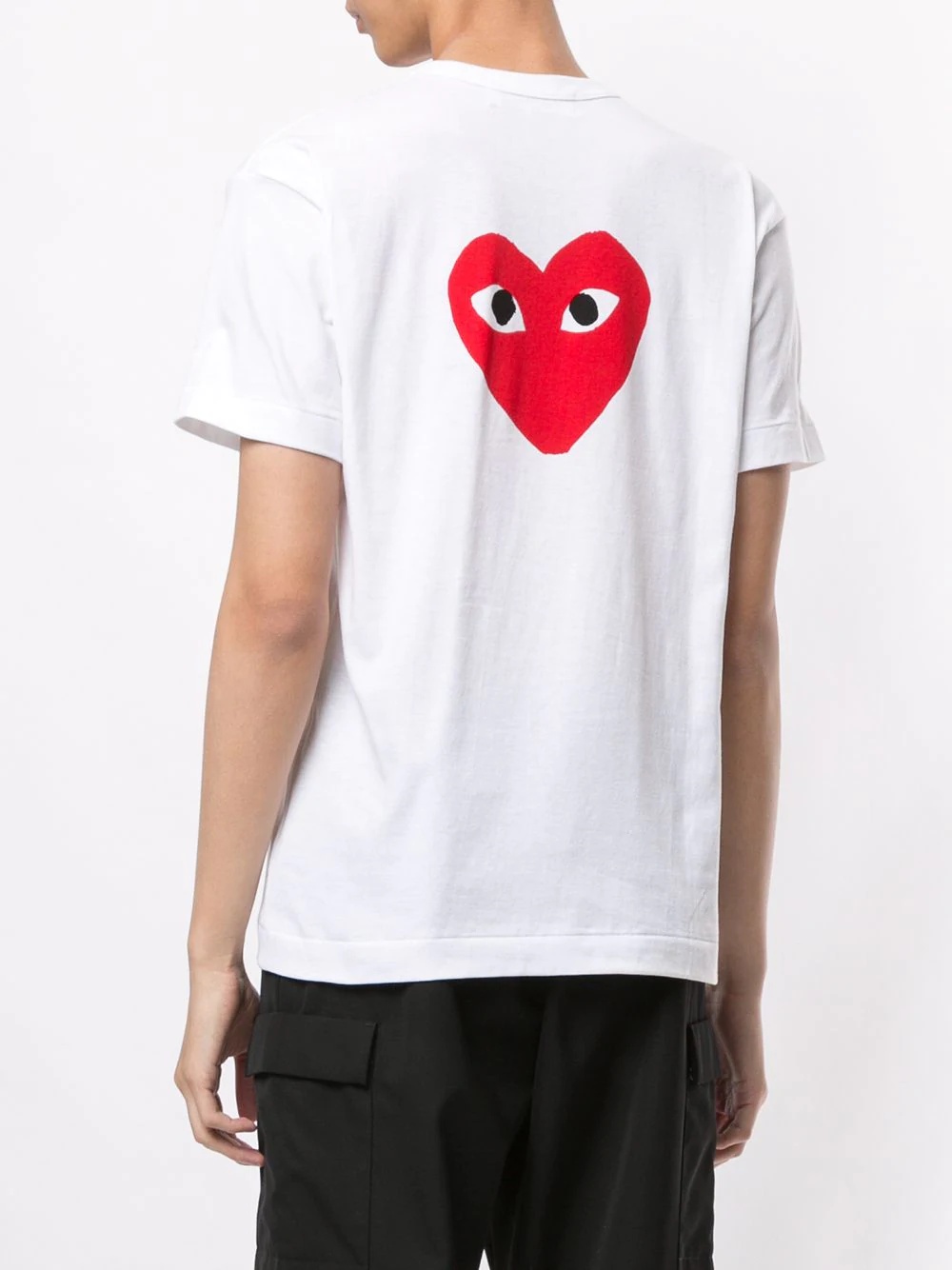 heart print logo T-shirt - 4