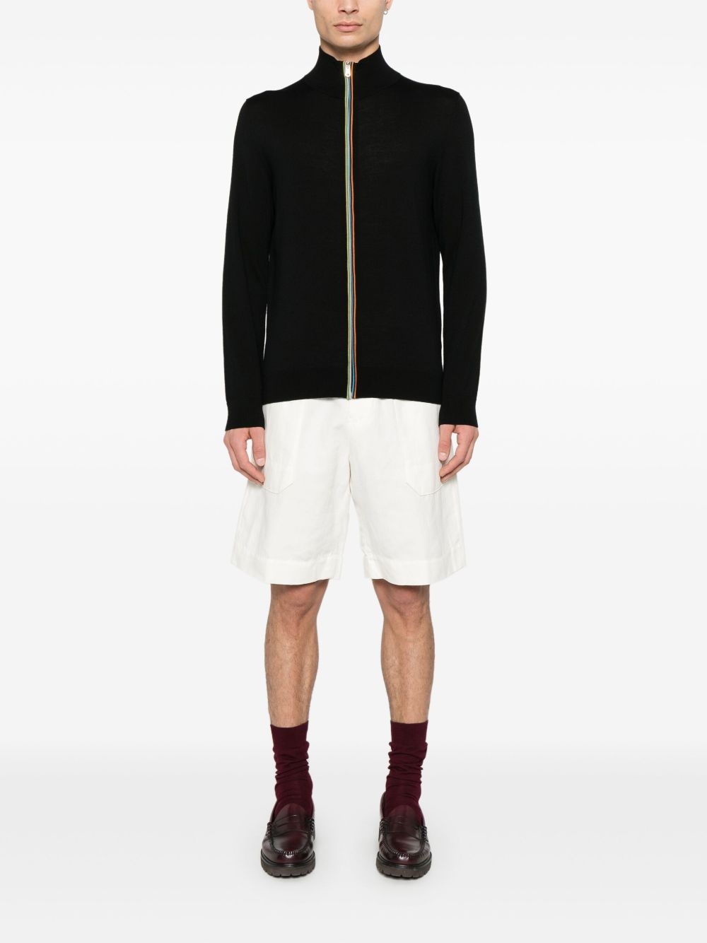 Artist-stripe detailed cardigan - 2