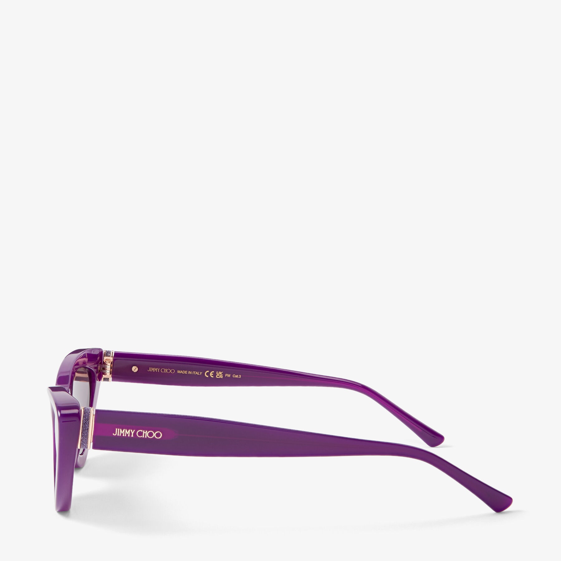 Addy
Opal Violet Cat Eye Sunglasses with Glitter - 2