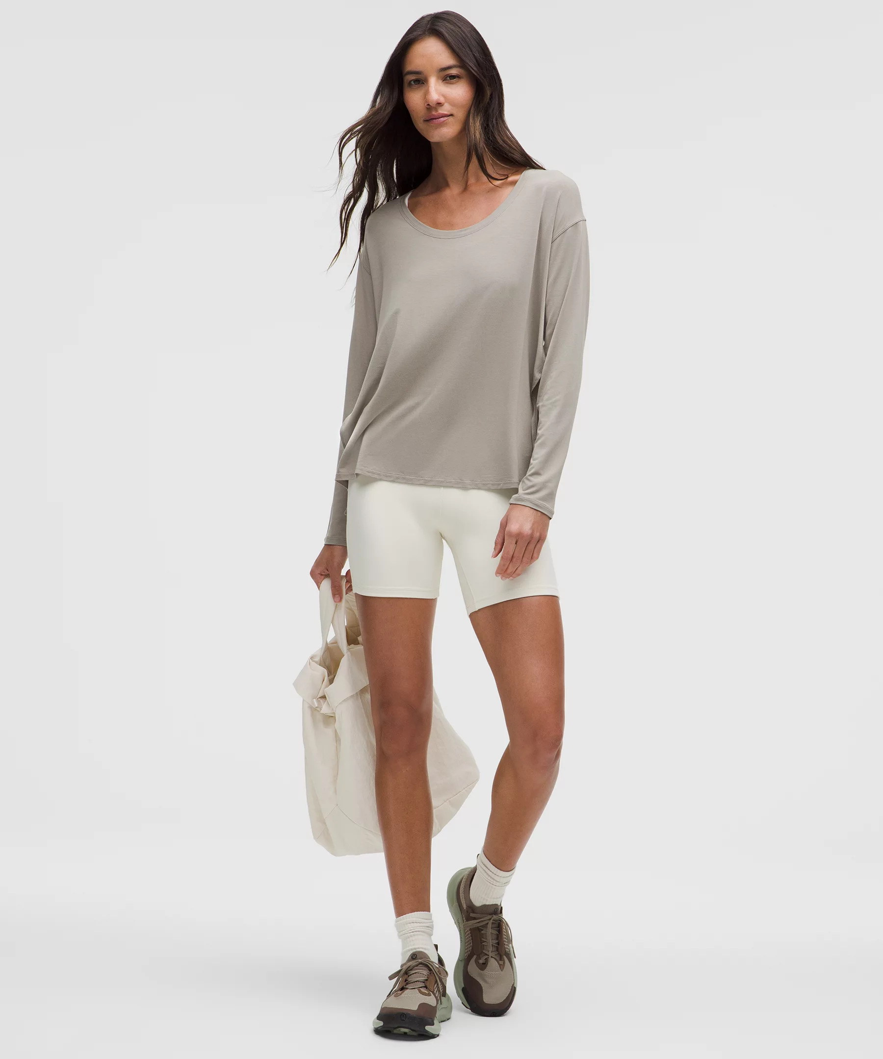 SilkAppeal Side-Slit Long-Sleeve Shirt - 2