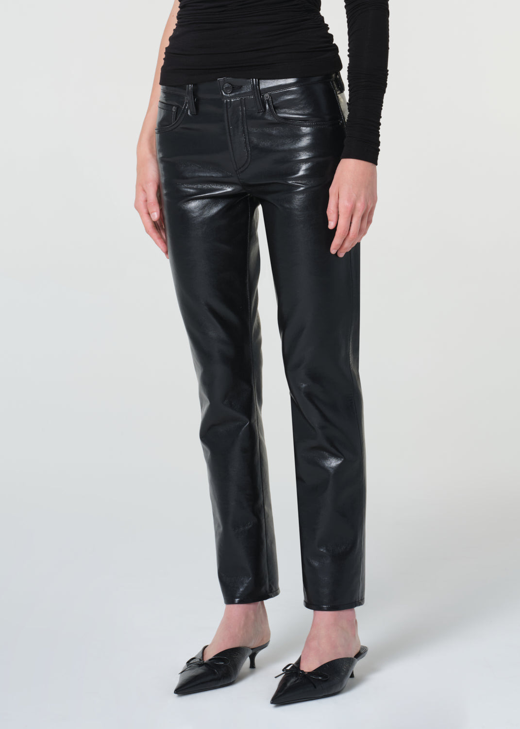 COCKTAIL ANKLE JEAN (RECYCLED LEATHER) IN DETOX - 5