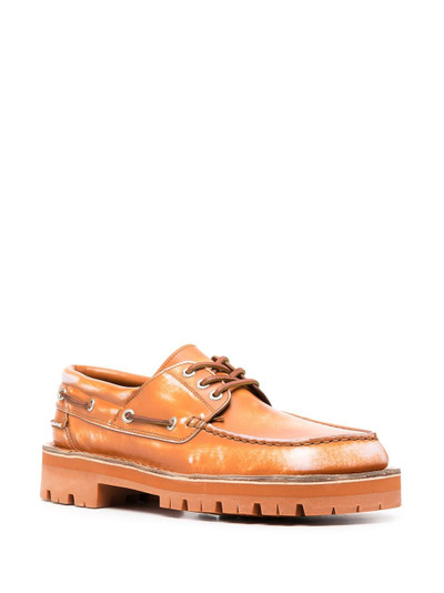 CAMPERLAB lace-up leather boat shoes outlook