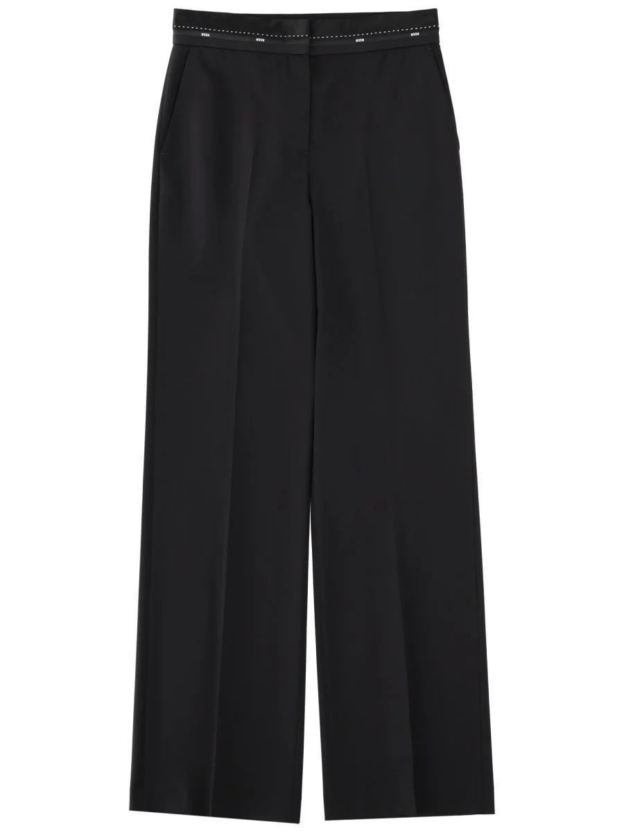 COOL WOOL PALAZZO PANTS - 1