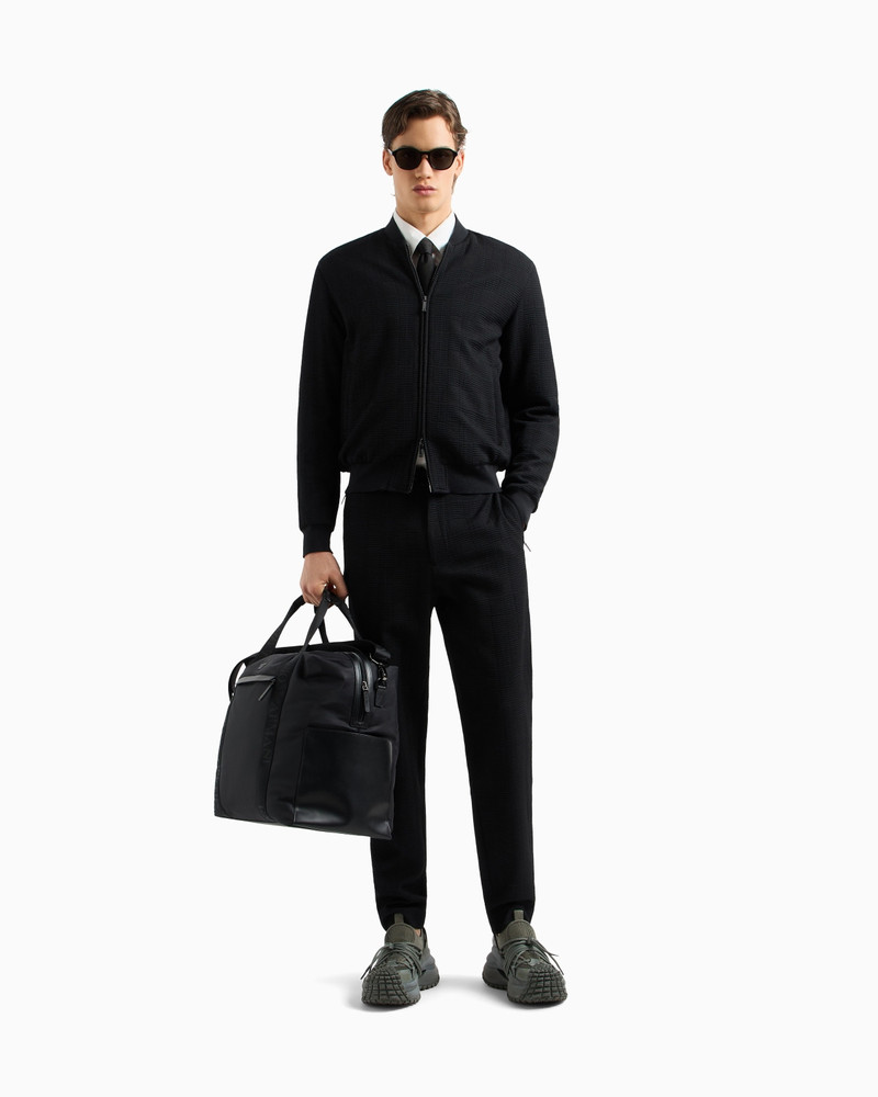 VIRGIN-WOOL BOMBER JACKET WITH 3D-EFFECT WEAVE 2