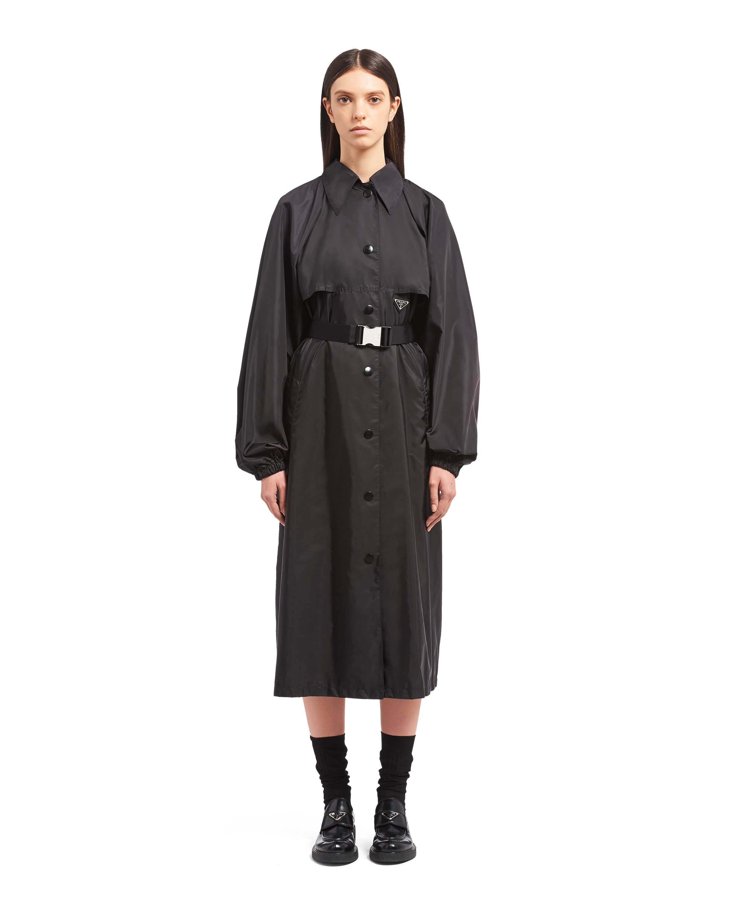 Oversized light Re-Nylon raincoat - 2