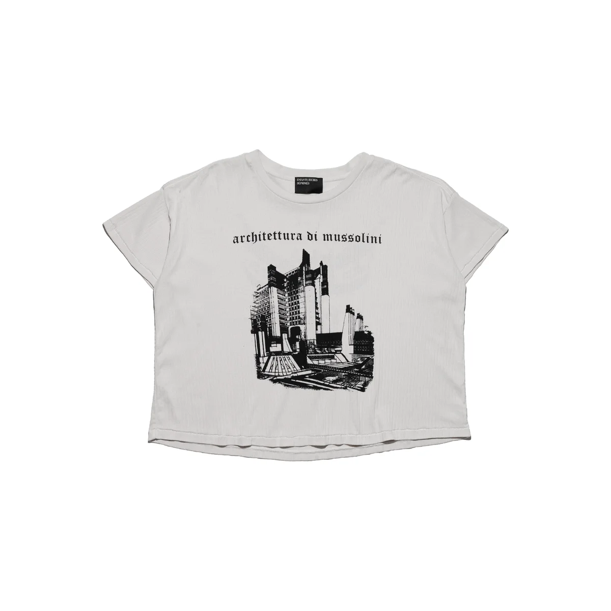 ARCHITETTURA DI MUSSOLINI RIB T-SHIRT (FADED WHITE) - 1
