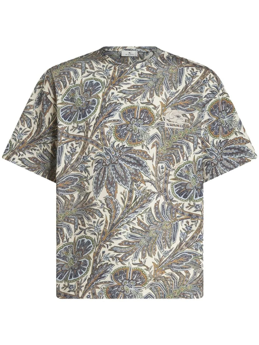 paisley-print cotton T-shirt - 1