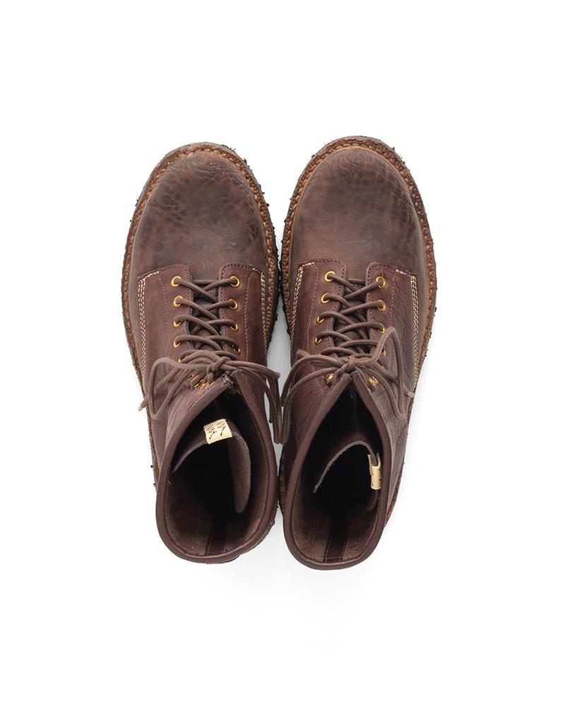 SCOUT PLAIN TOE BOOTS HI-FOLK DK.BROWN - 2