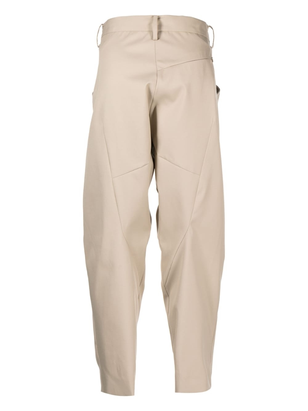 drawstring-waist tapered trousers - 2