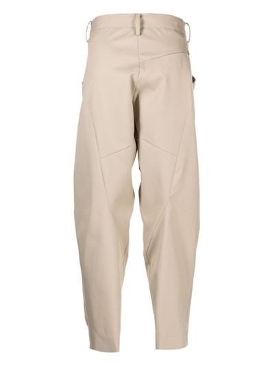 Fumito Ganryu drawstring-waist tapered trousers outlook