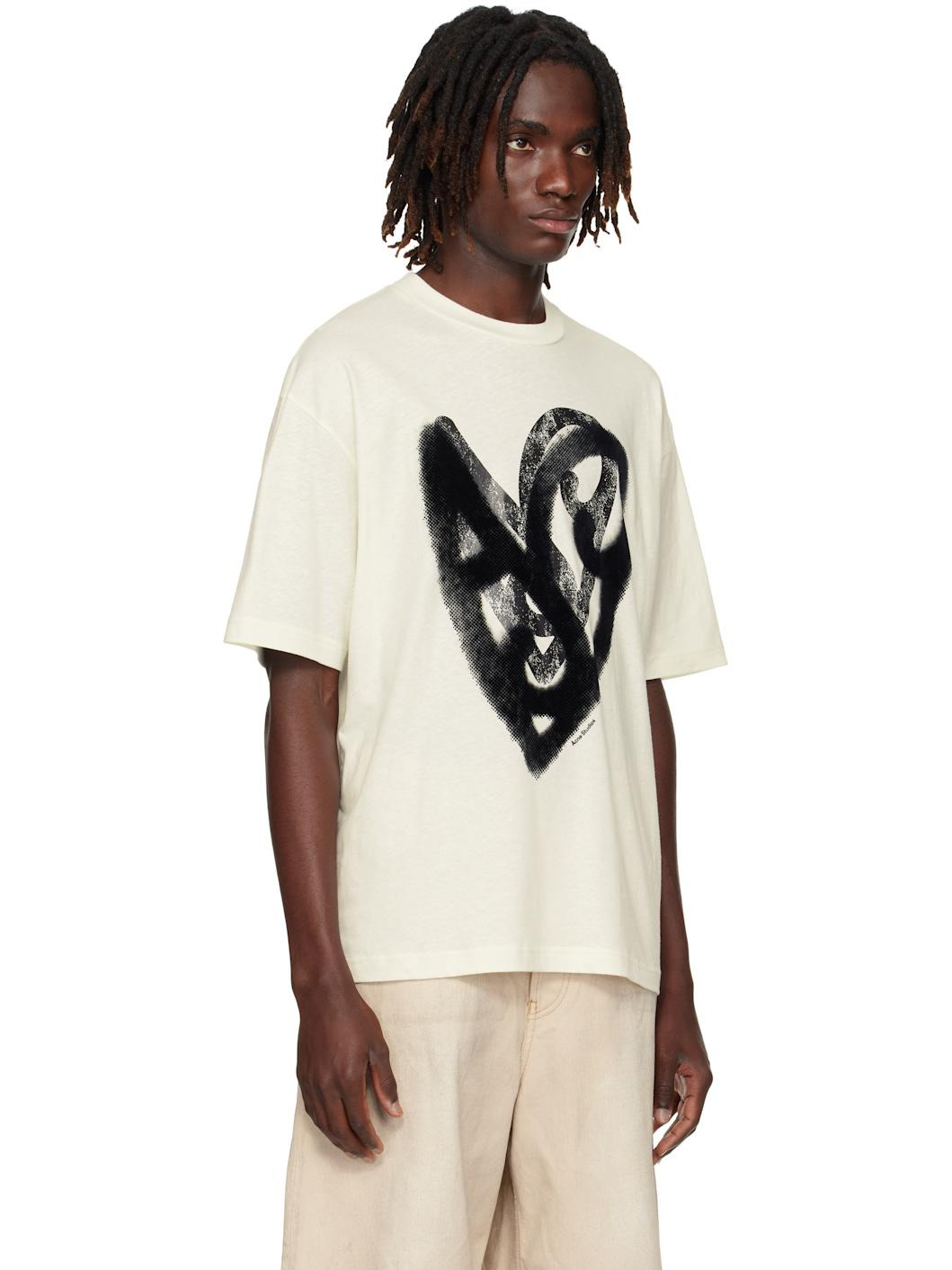 White Flocked Logo T-shirt - 2