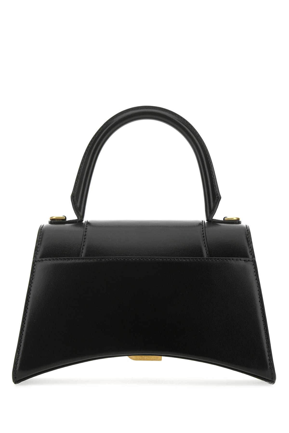 Black leather small Hourglass handbag - 3