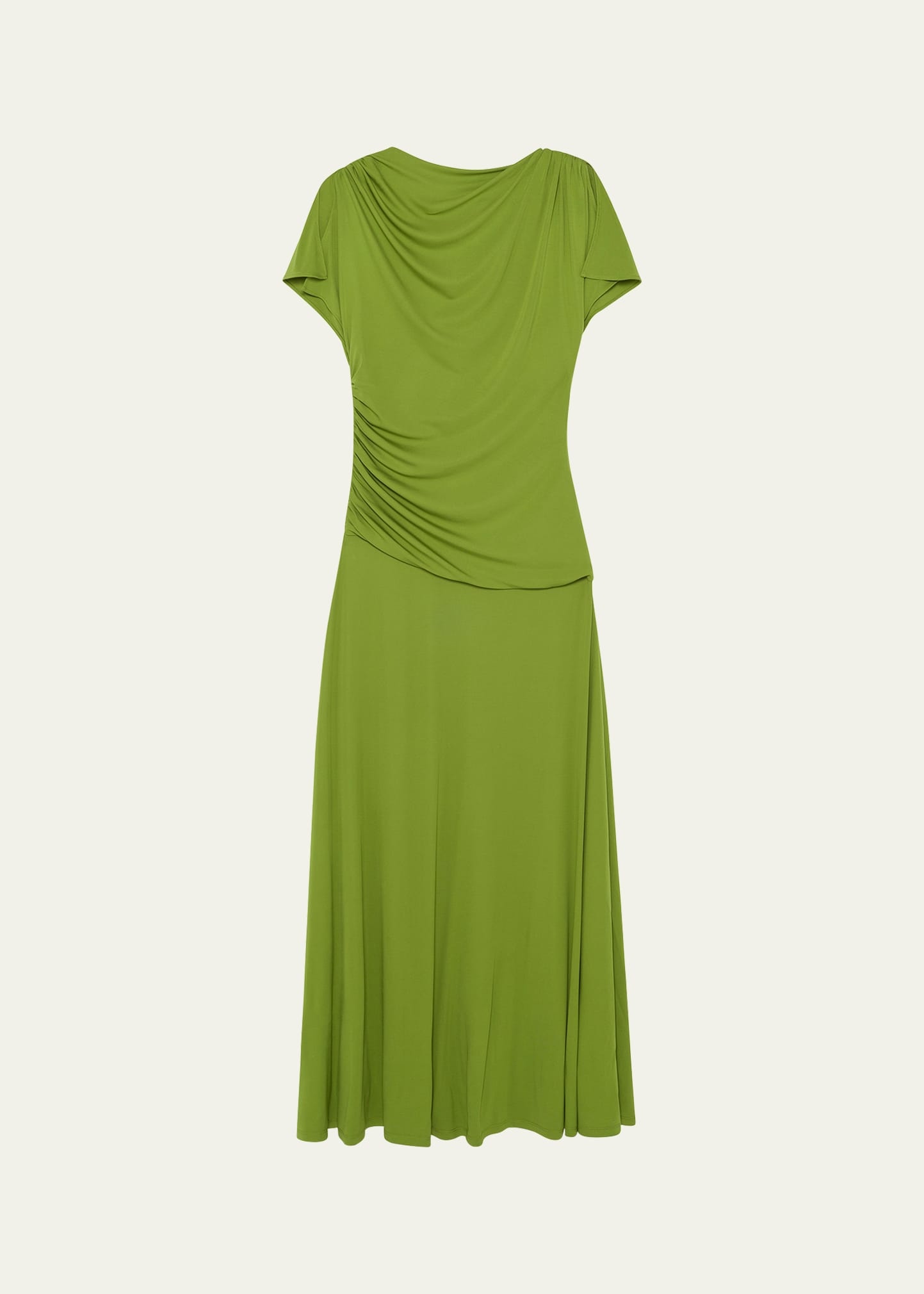 Shanelle Draped Jersey Midi Dress - 1