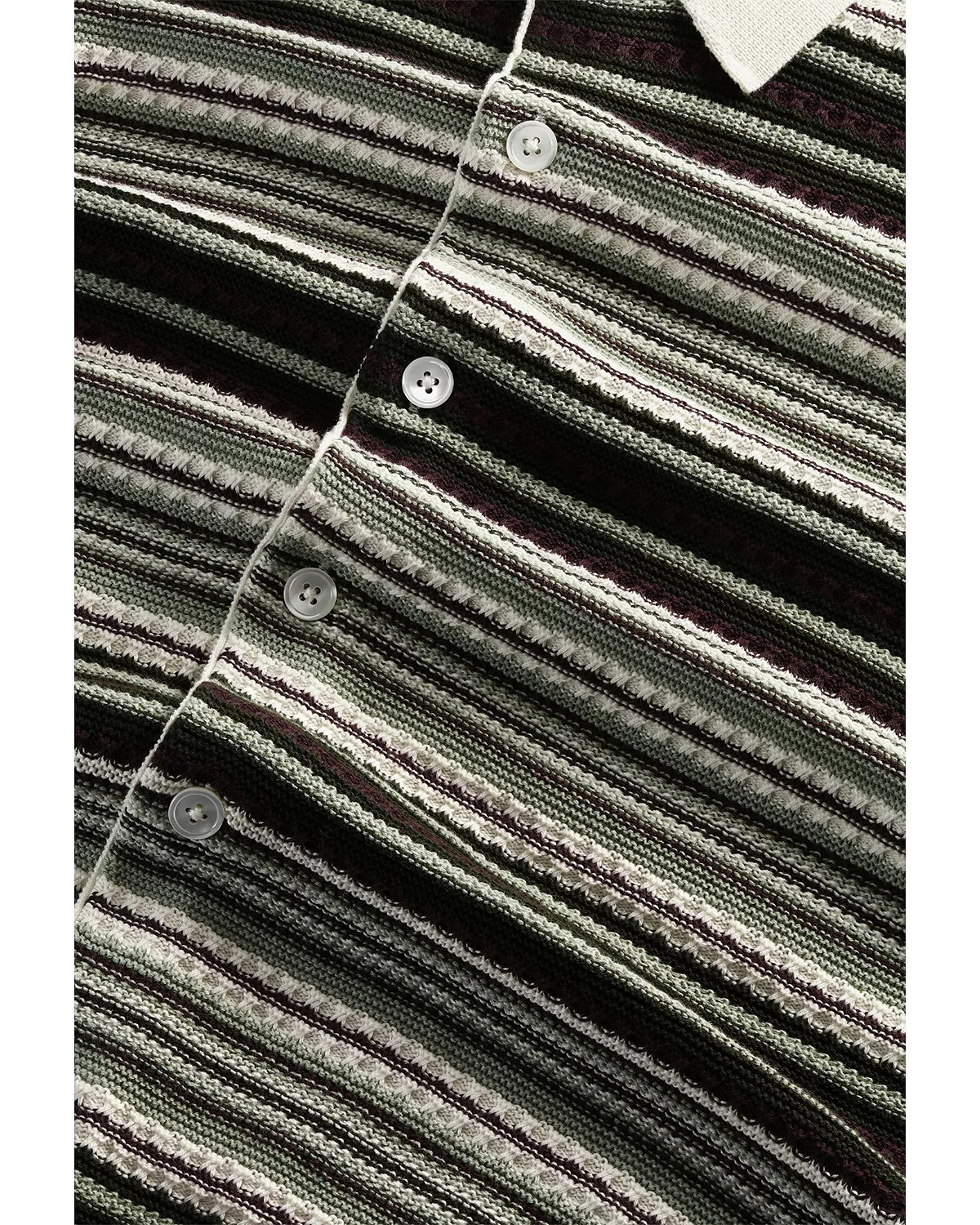 Nolan Regular Fit Polo Cardigan Short Sleeve Sweater - 4