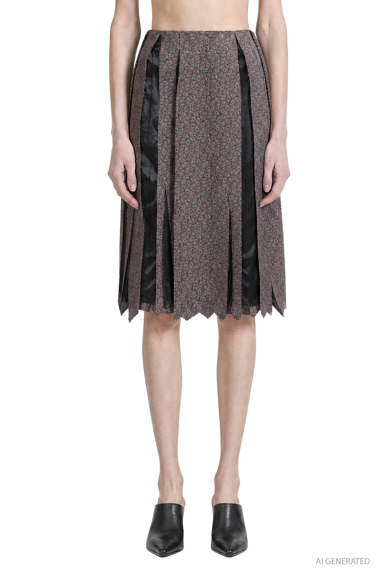 Fusion Paisley Midi Skirt - 1