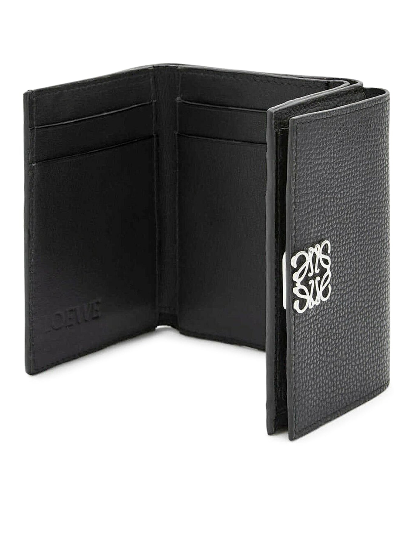 ANAGRAM TRIFOLD WALLET IN PEBBLE GRAIN CALFSKIN - 4