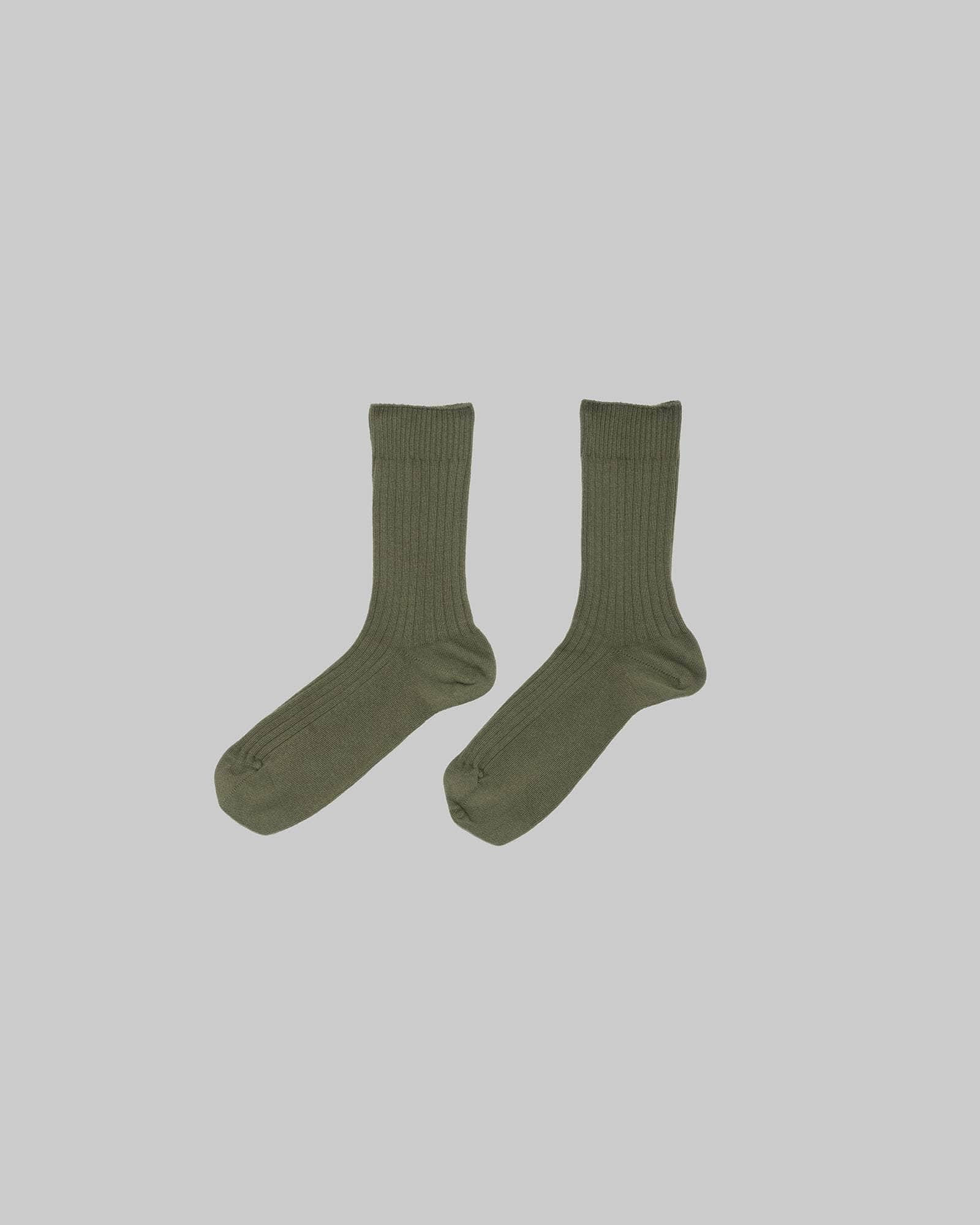 Rib Overankle Socks - Organic Cotton Rib - 4