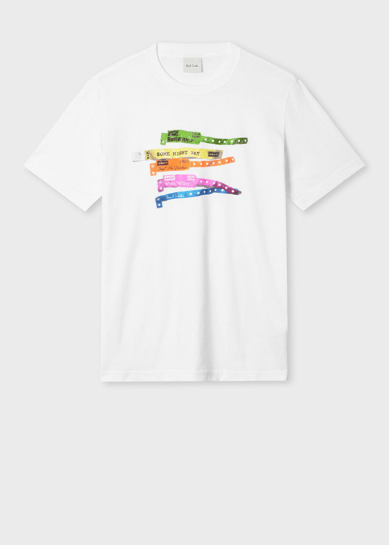 Paul Smith x Oasis - White Wristbands Print T-Shirt 1