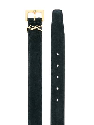 SAINT LAURENT logo plaque belt outlook