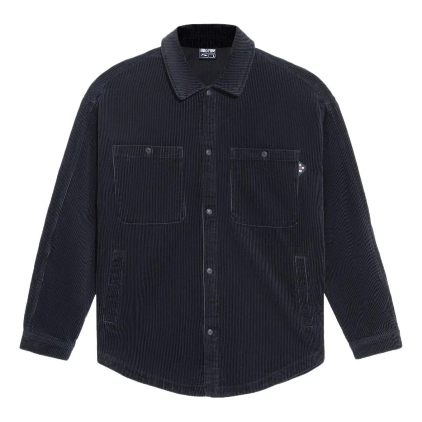 Li-Ning BadFive Corduroy Loose Fit Jacket 'Black' AFDS069-2 - 1