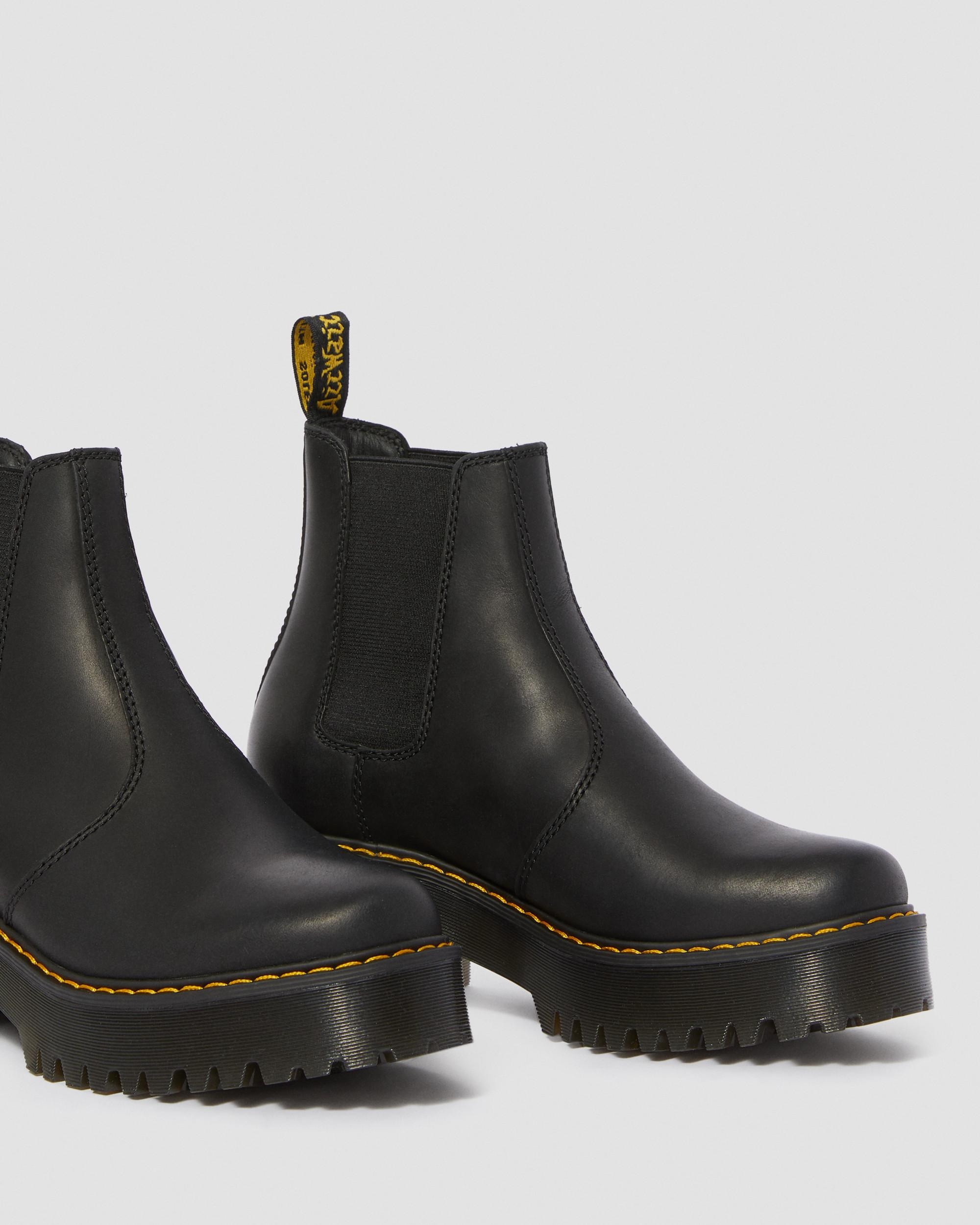 Rometty Wyoming Leather Platform Chelsea Boots - 5