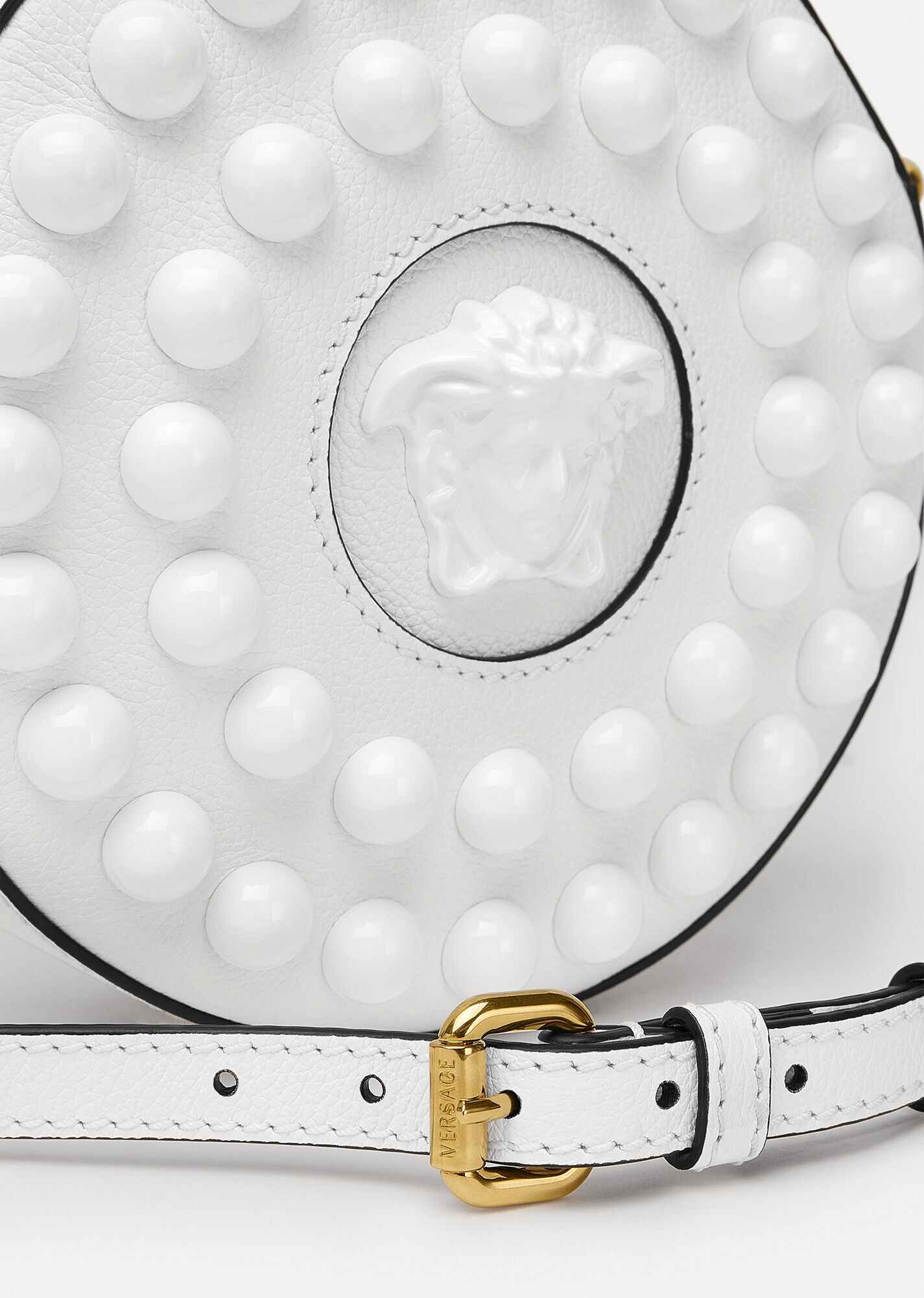 La Medusa Studded Round Camera Bag - 6