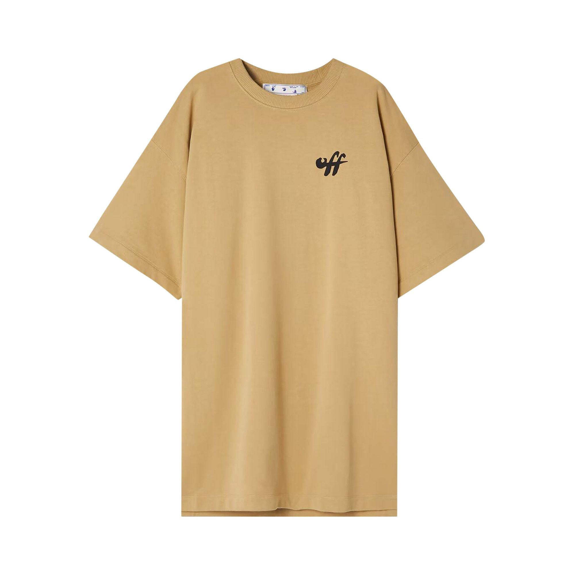 Off-White Zebra Arrow Casual Tee 'Camel/Black' - 1