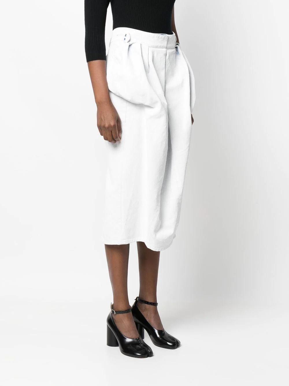 high-waisted midi-skirt - 3