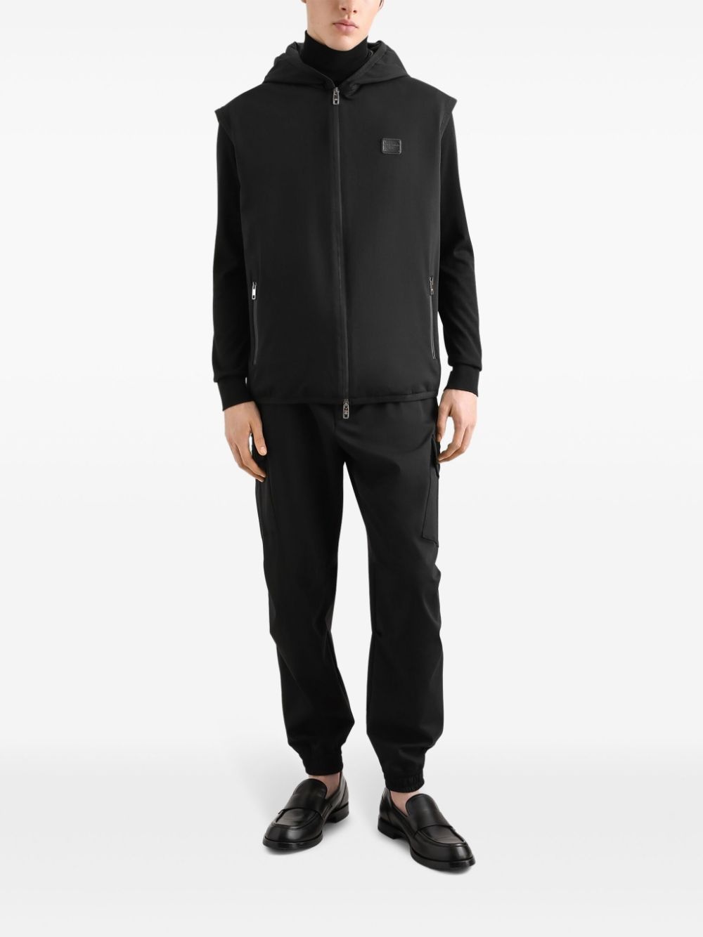 drawstring-waist cargo pants - 2