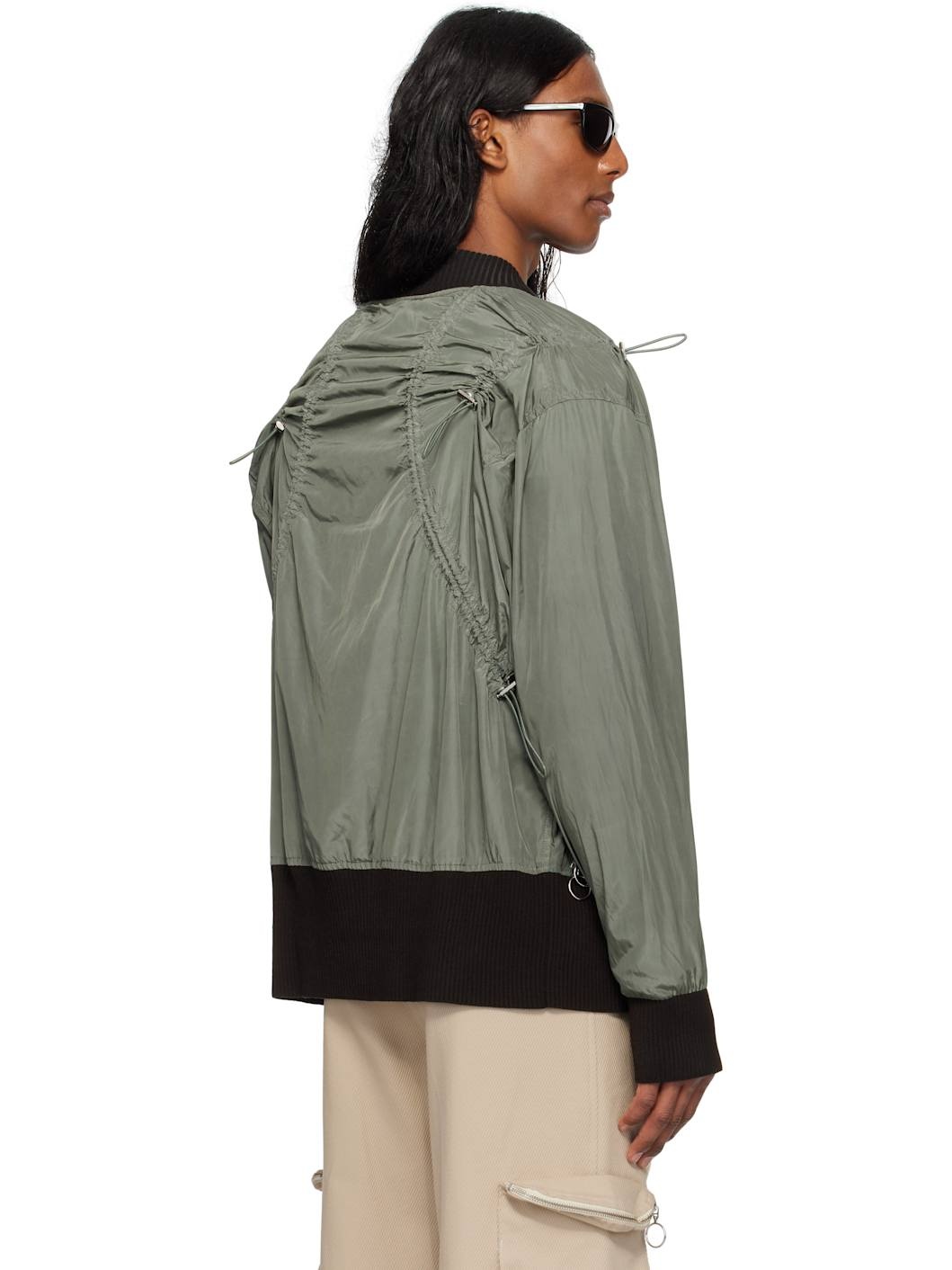 SSENSE Exclusive Khaki Light Technical Hidden Pocket Jacket - 3