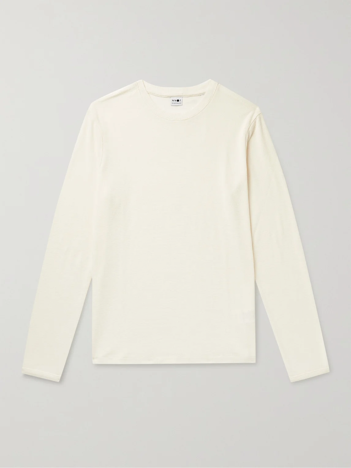 Clive Waffle-Knit Cotton and Modal-Blend T-Shirt - 1