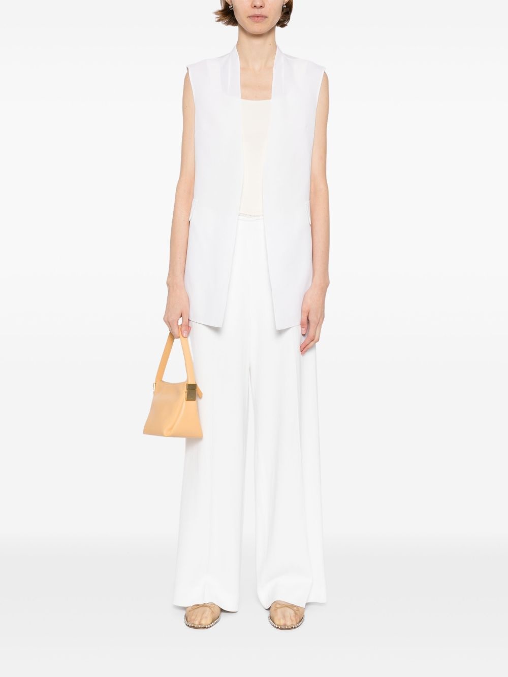 sheer silk gilet - 2